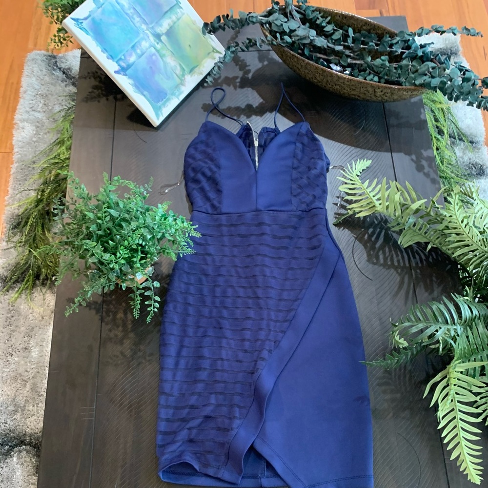 Blue cocktail dress